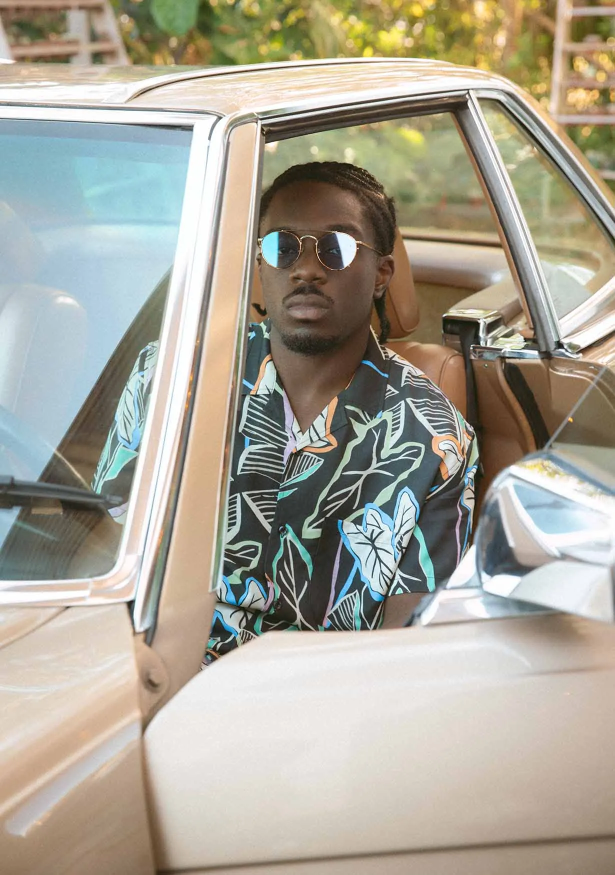 Neon Palm Buttonup sold by Duvin Design product image thumbnail 4