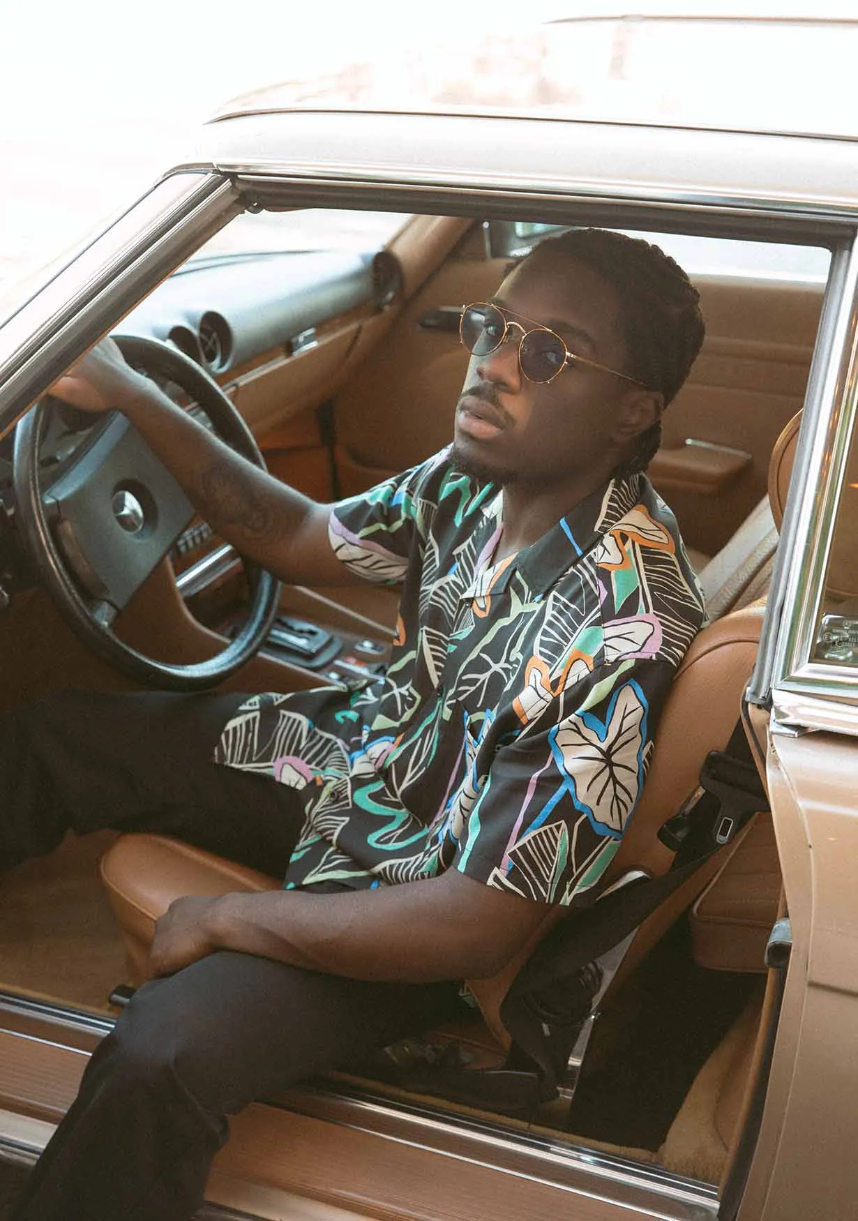 Neon Palm Buttonup sold by Duvin Design product image thumbnail 3