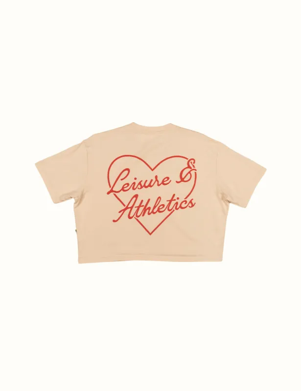 Heart Crop Tee - Antique sold by Duvin Design