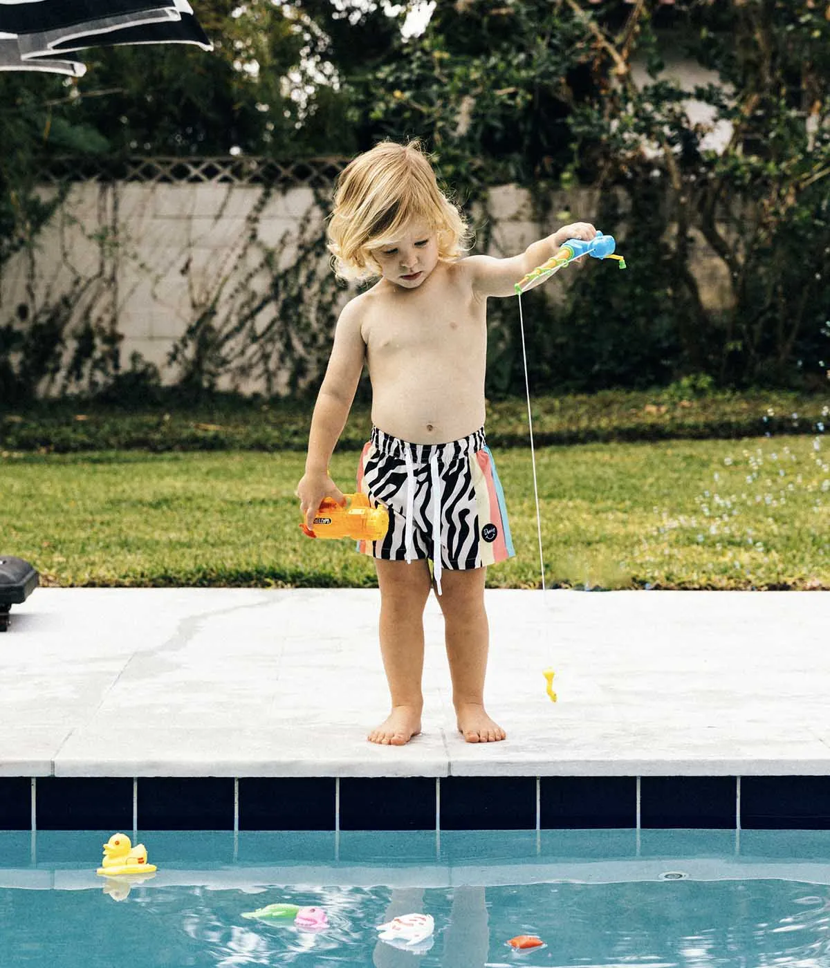 Zebra Disco Swim Short - Boys sold by Duvin Design product image thumbnail 4