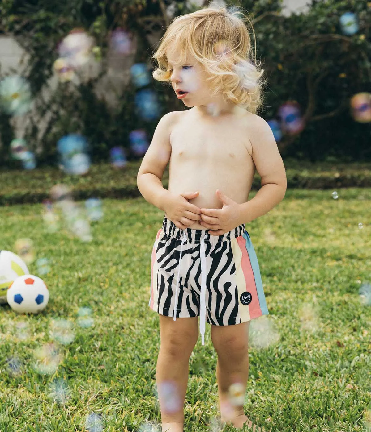 Zebra Disco Swim Short - Boys sold by Duvin Design product image thumbnail 3