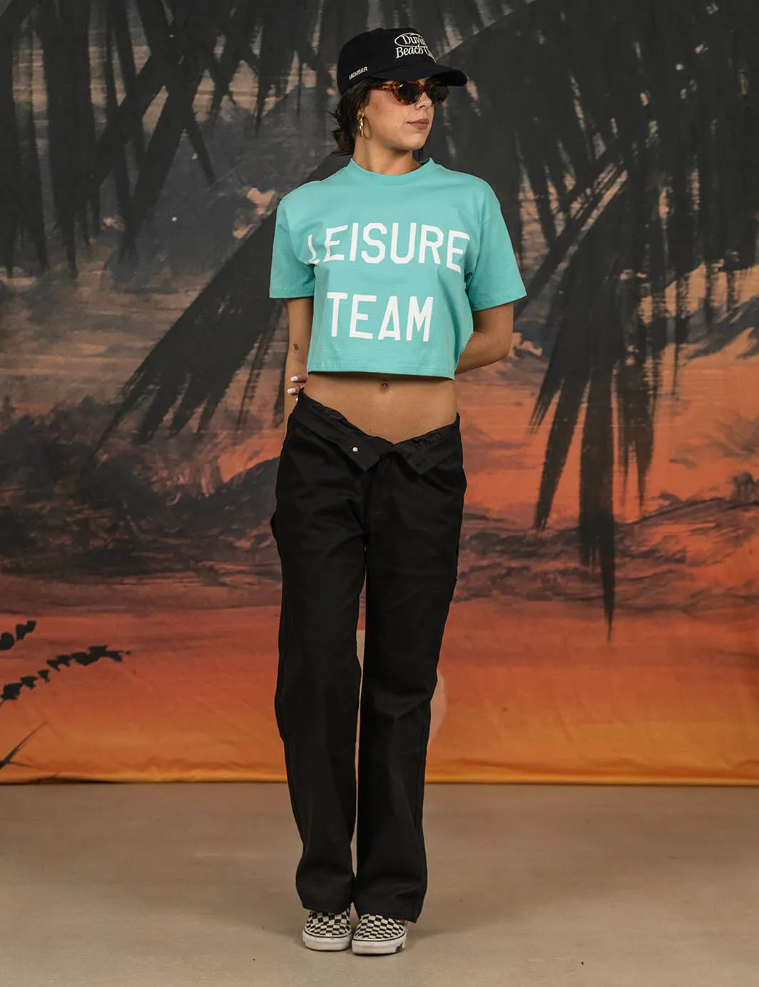 Leisure Team Crop Tee Marine sold by Duvin Design product image thumbnail 5