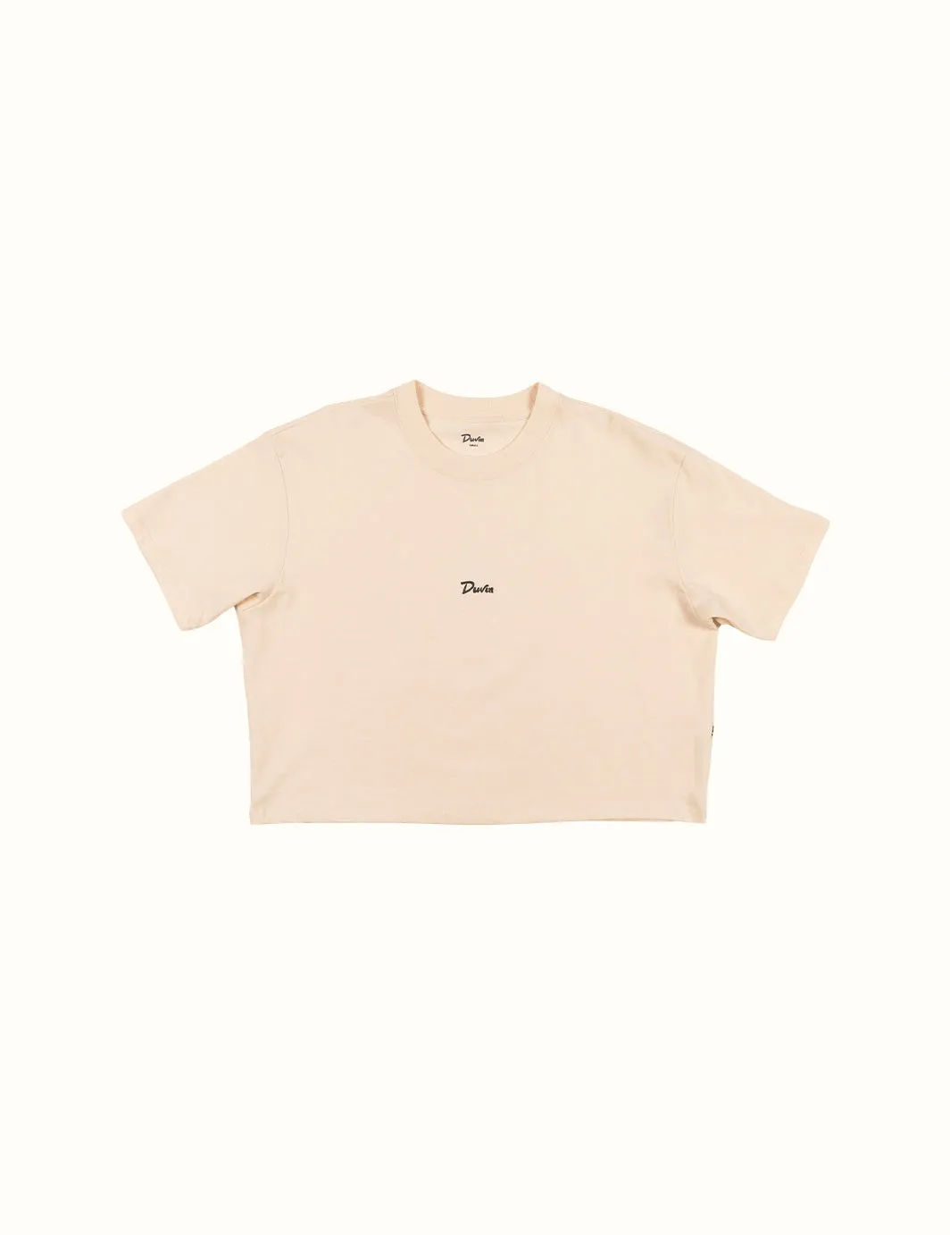 Basics Crop Tee Ivory sold by Duvin Design