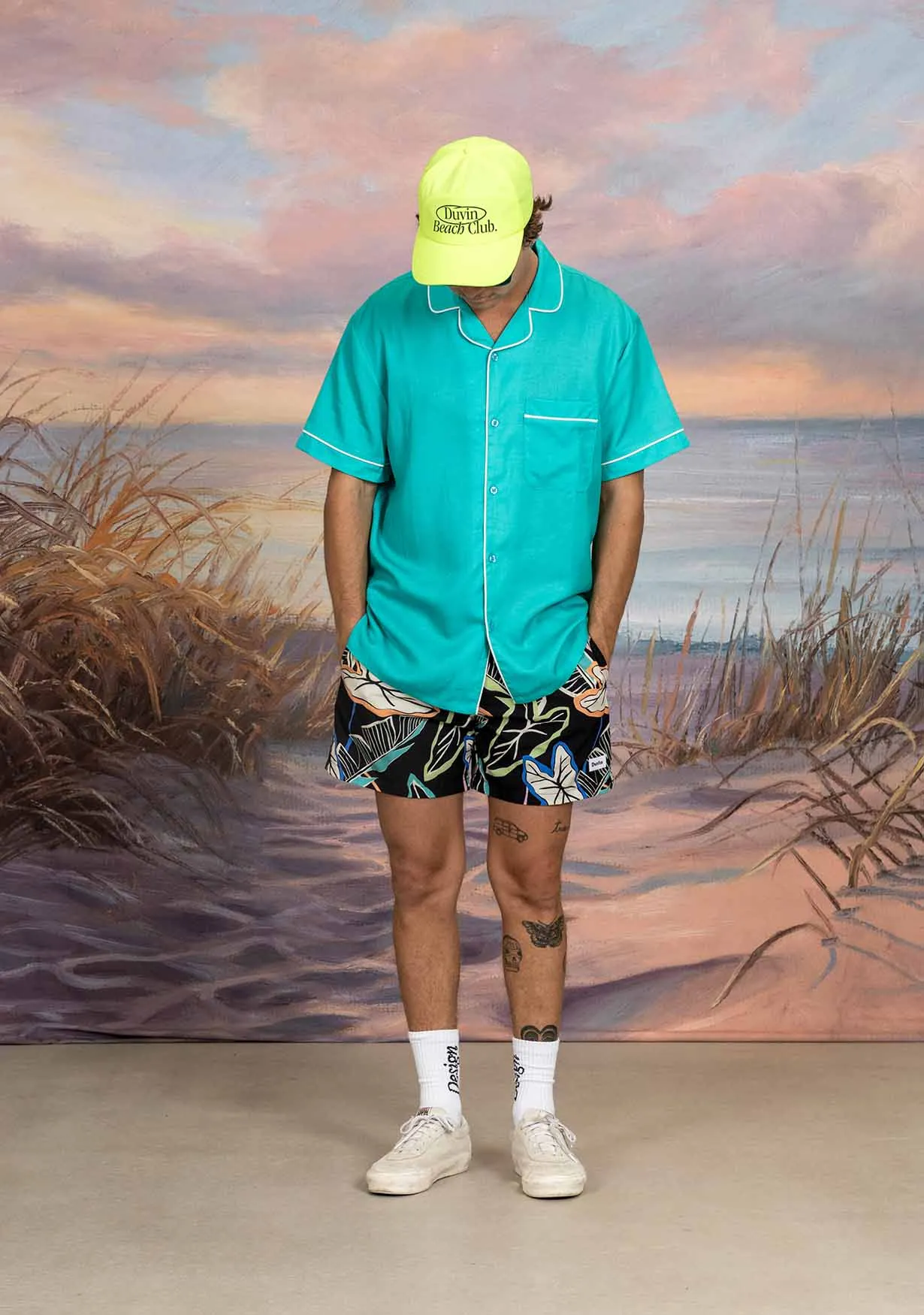 Poolside Retro Buttonup - Marine sold by Duvin Design product image thumbnail 3