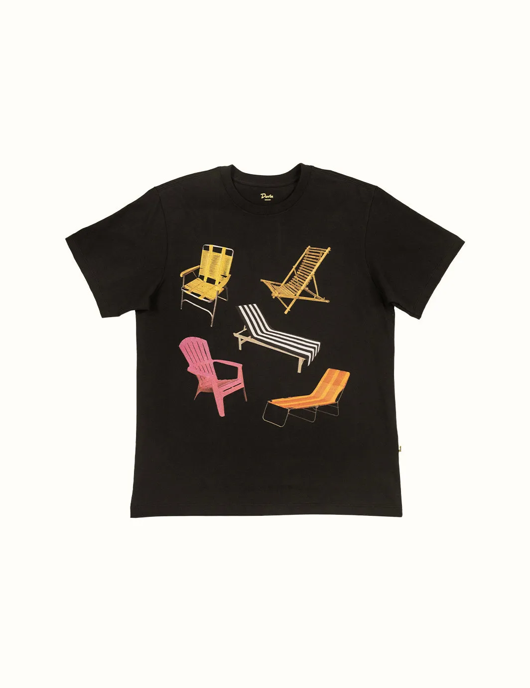 Beach Chairs Tee - Black sold by Duvin Design