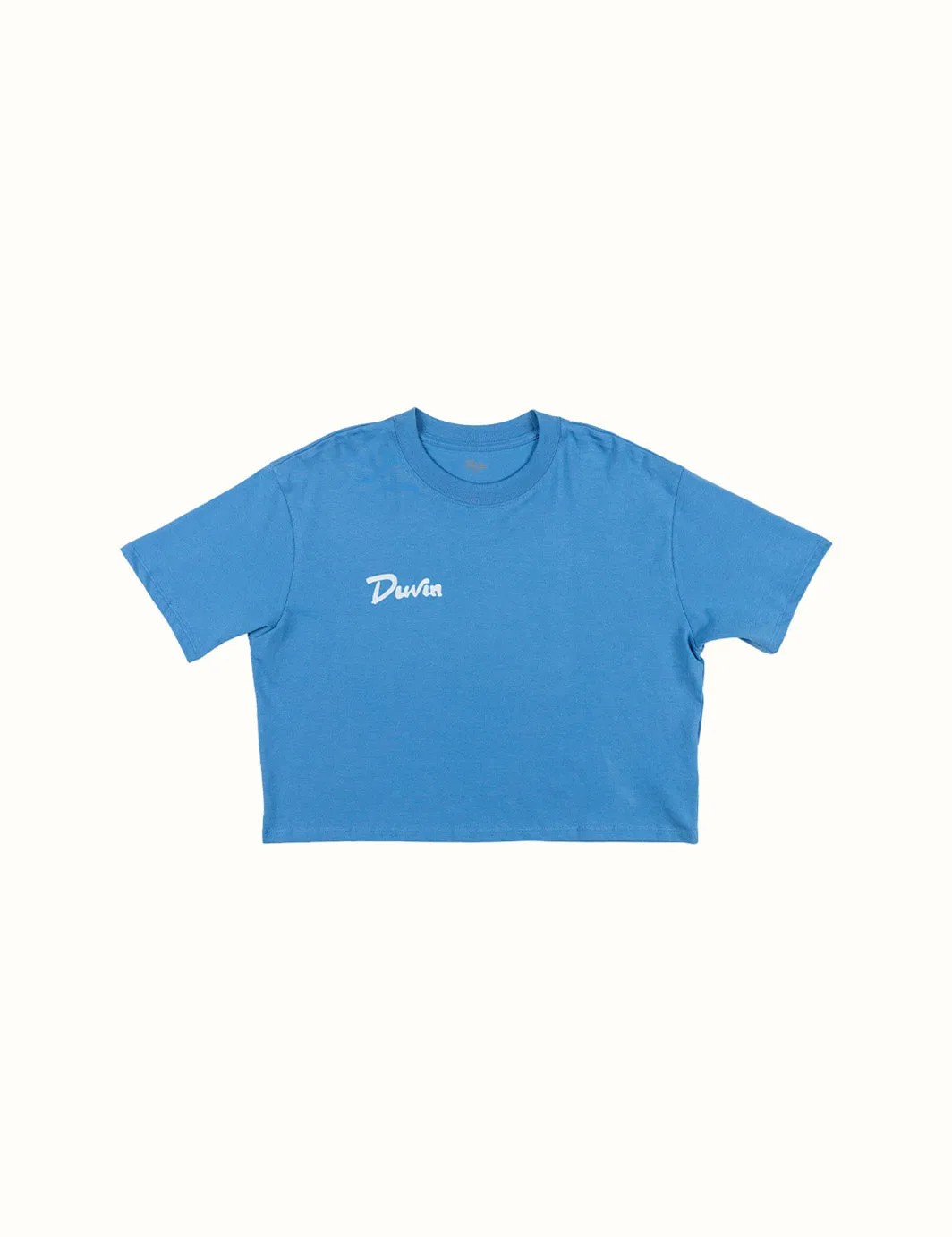 Shark Bite Crop Tee - Blue sold by Duvin Design product image thumbnail 2