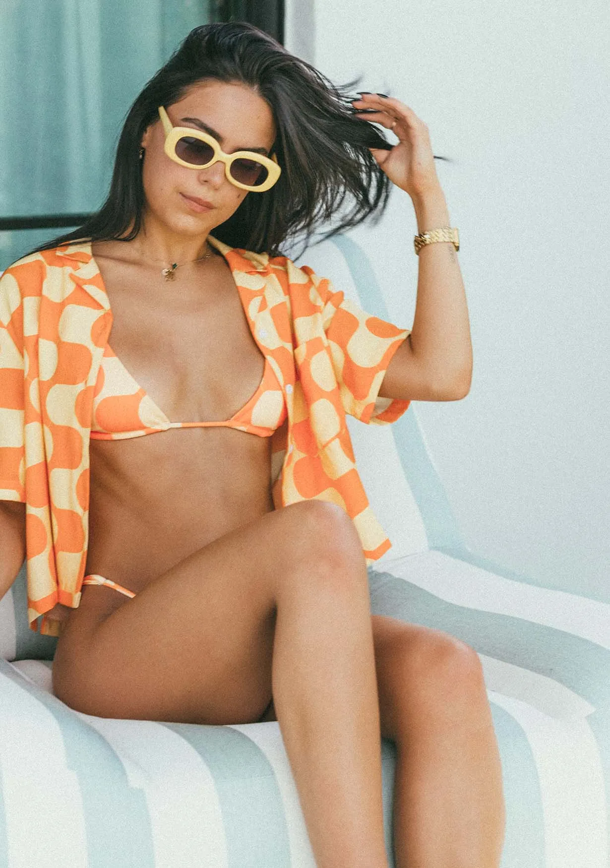 Golden Hour Crop Buttonup sold by Duvin Design product image thumbnail 4