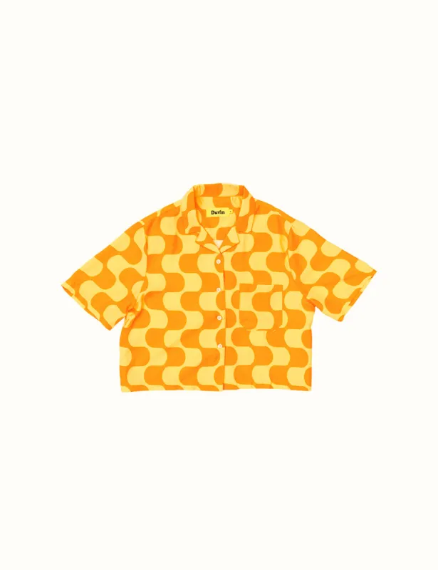 Golden Hour Crop Buttonup sold by Duvin Design