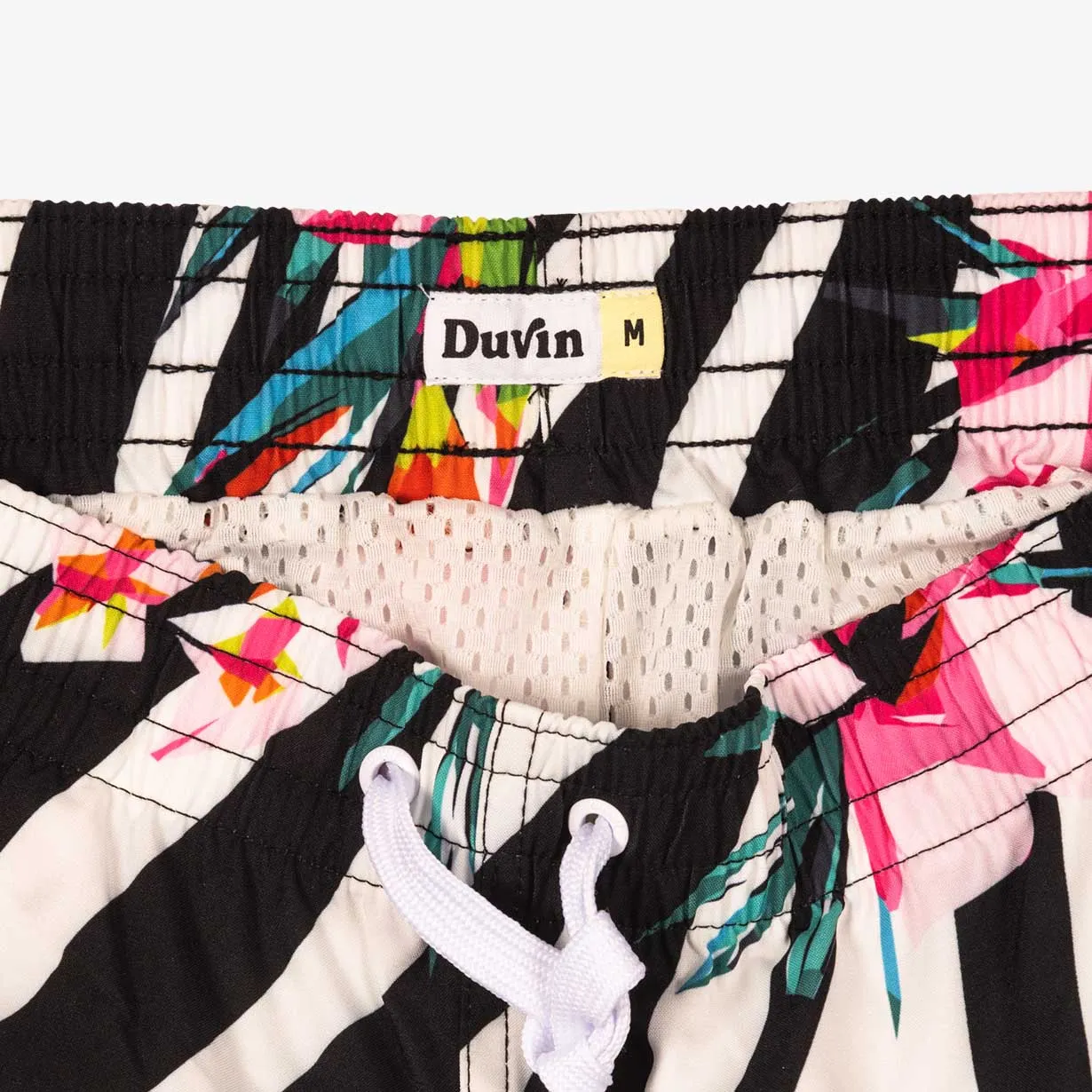 Zebra Floral Swim Short sold by Duvin Design product image thumbnail 4