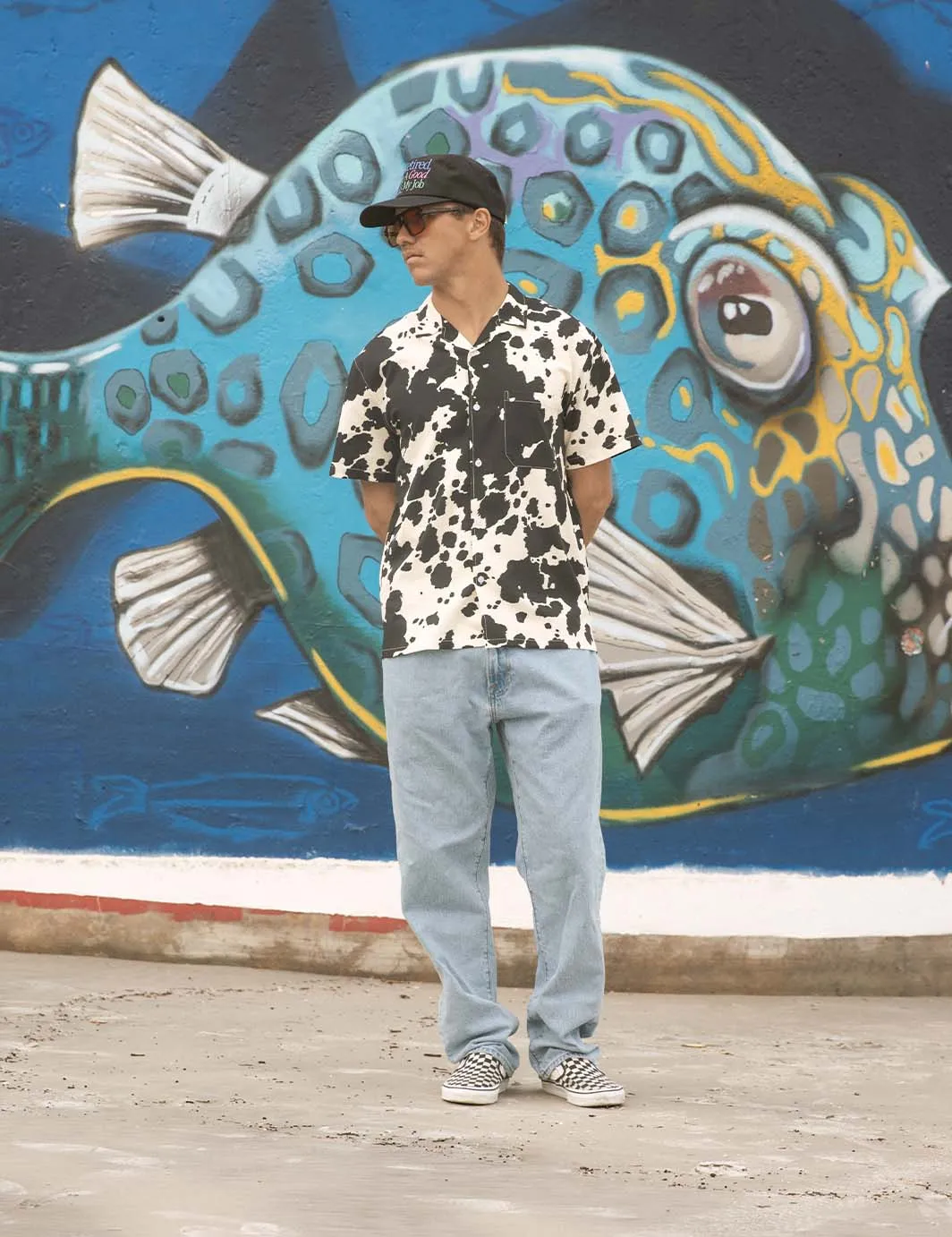 Cow Leisure Stretch Cabana Shirt sold by Duvin Design product image thumbnail 5