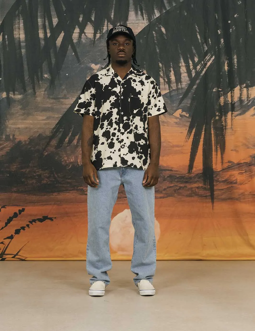 Cow Leisure Stretch Cabana Shirt sold by Duvin Design product image thumbnail 4