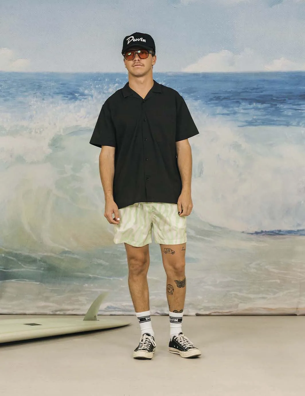 Basics Leisure Stretch Buttonup Black sold by Duvin Design product image thumbnail 4