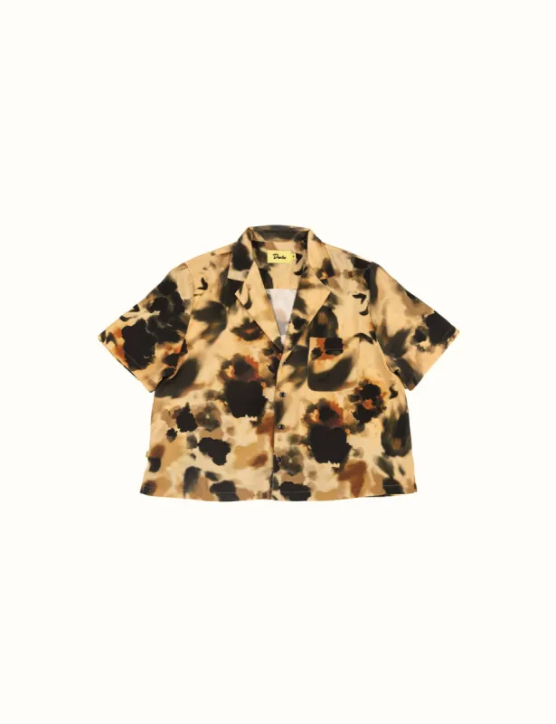 Washed Leopard Crop Buttonup sold by Duvin Design