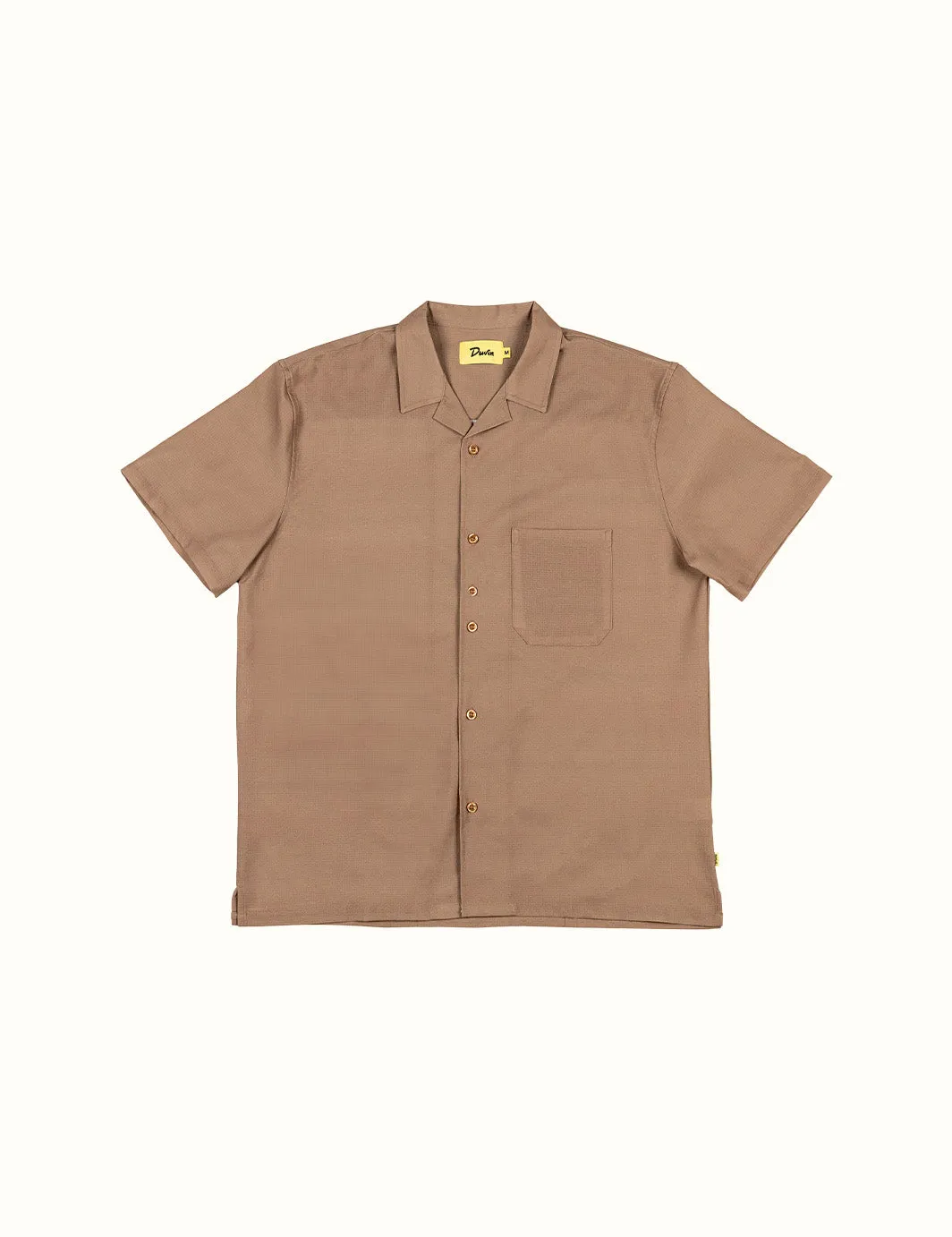 Basics Leisure Stretch Buttonup Brown sold by Duvin Design