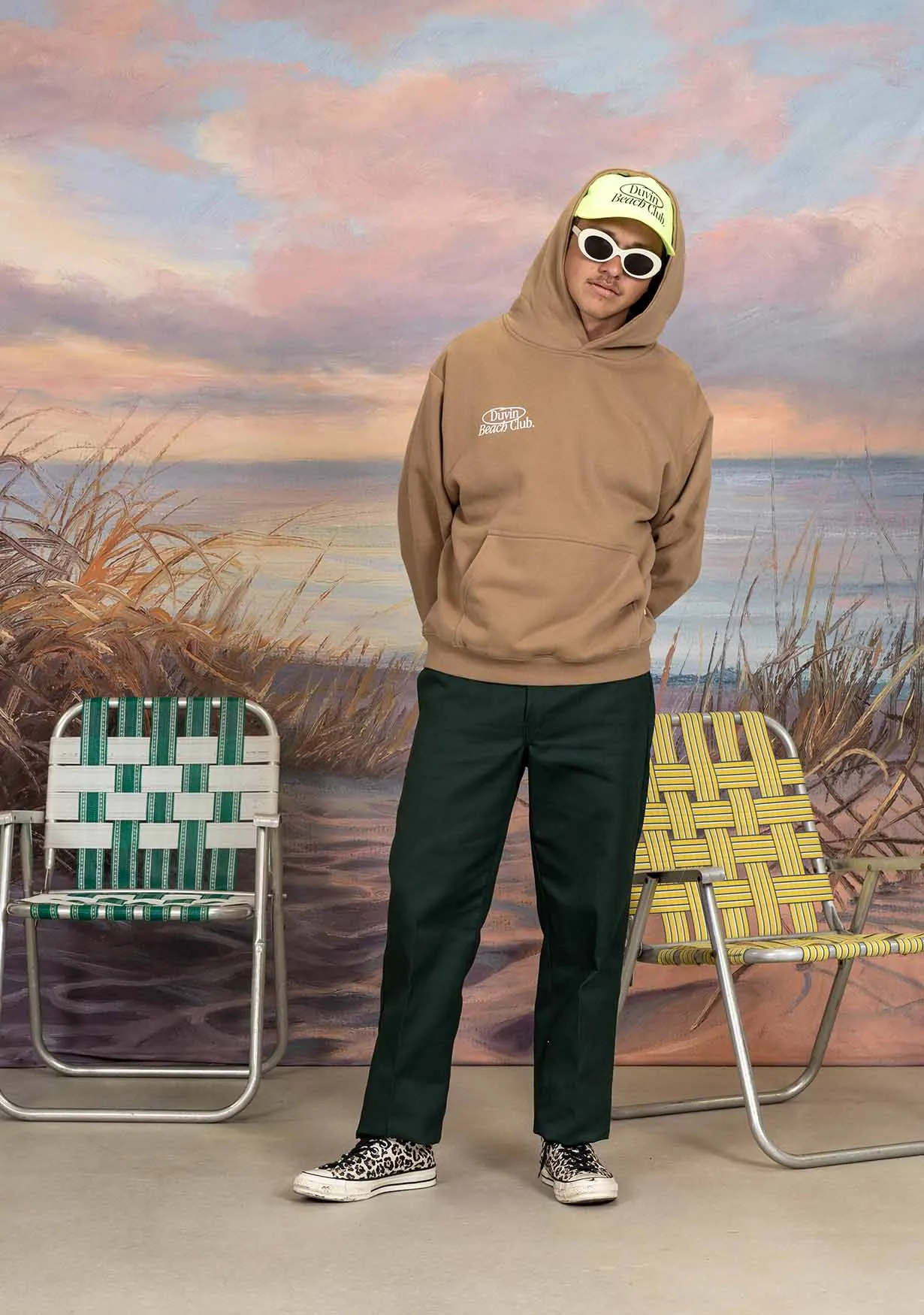 Members Only Hoodie - Tan sold by Duvin Design product image thumbnail 2