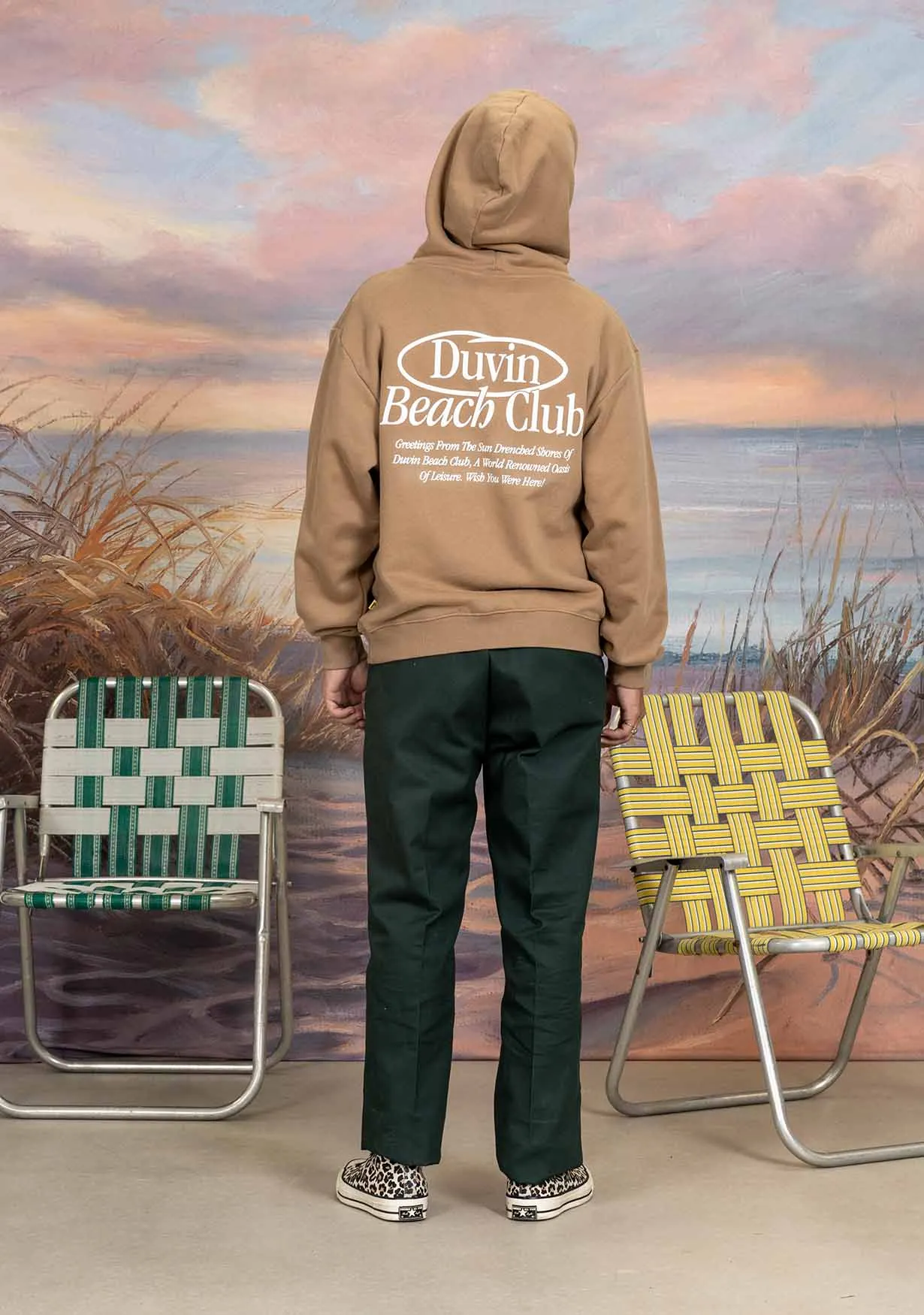 Members Only Hoodie - Tan sold by Duvin Design product image thumbnail 3