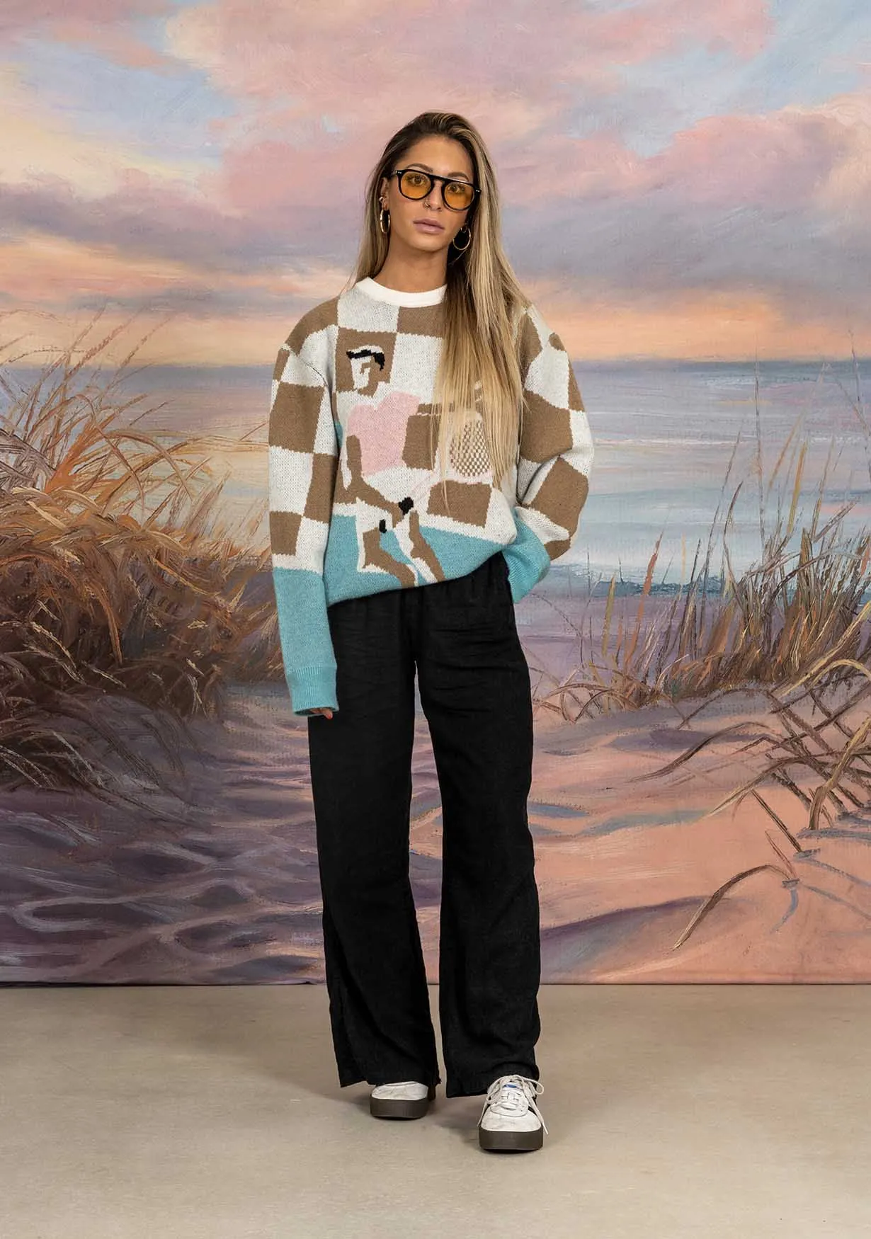 Racket Club Crew Knit Sweater sold by Duvin Design product image thumbnail 3