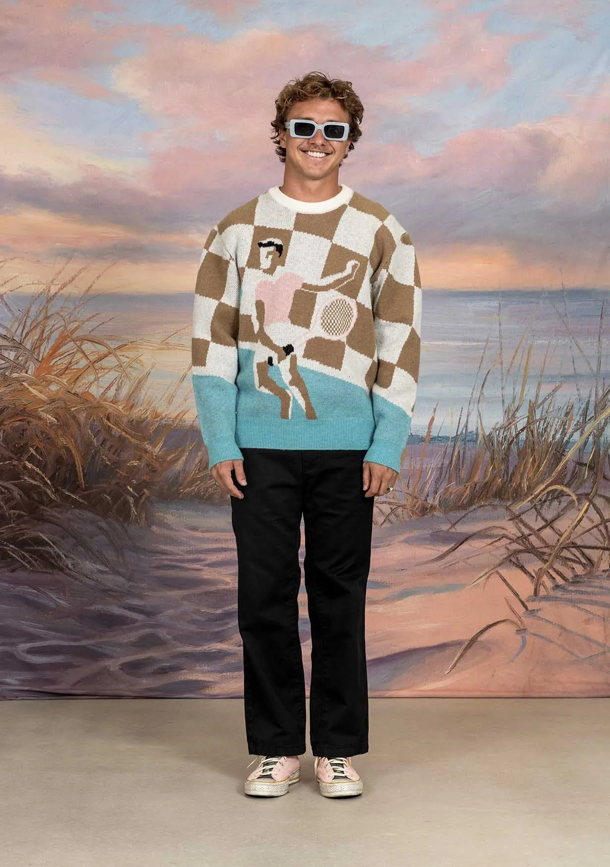 Racket Club Crew Knit Sweater sold by Duvin Design product image thumbnail 2