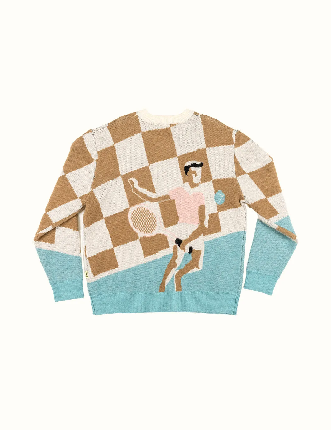 Racket Club Crew Knit Sweater sold by Duvin Design product image thumbnail 4