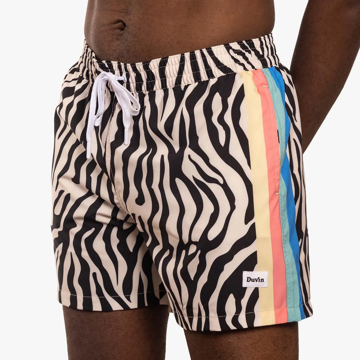 Zebra Disco Swim Short sold by Duvin Design product image thumbnail 4