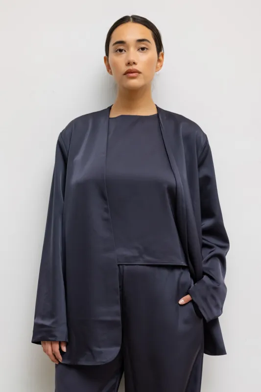 Barb Collarless Blazer made by Leset