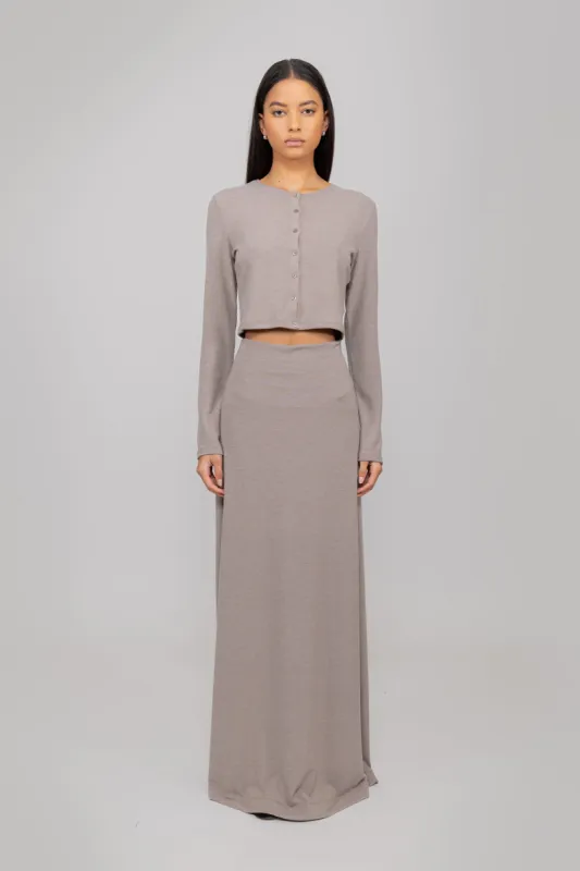 Lauren High Waist Maxi Skirt sold by Leset