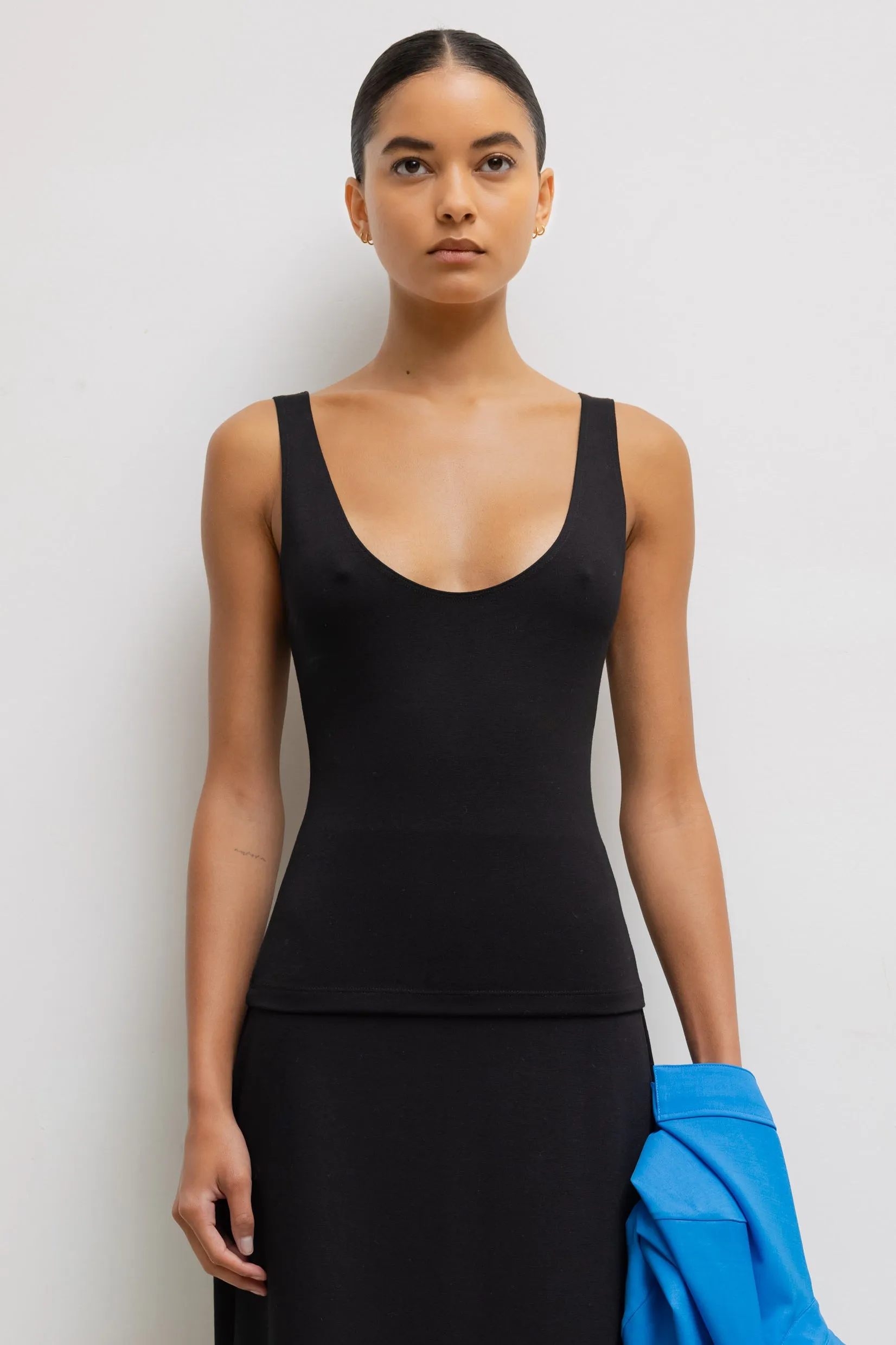 Rio Scoop Neck Tank sold by Leset