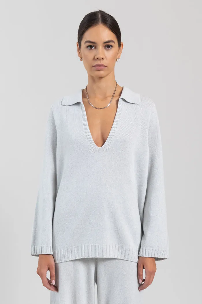 Zoe V Neck Polo sold by Leset