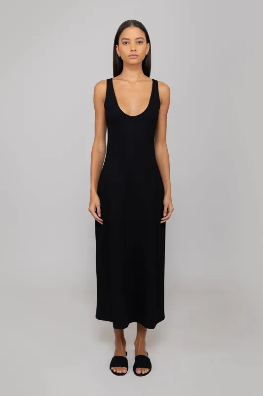 Rio Scoop Neck Maxi Dress made by Leset
