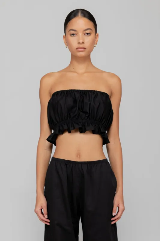 Yoko Ruffle Tube Top sold by Leset