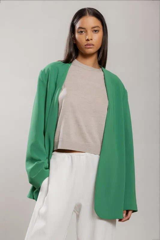 Arielle Collarless Blazer sold by Leset