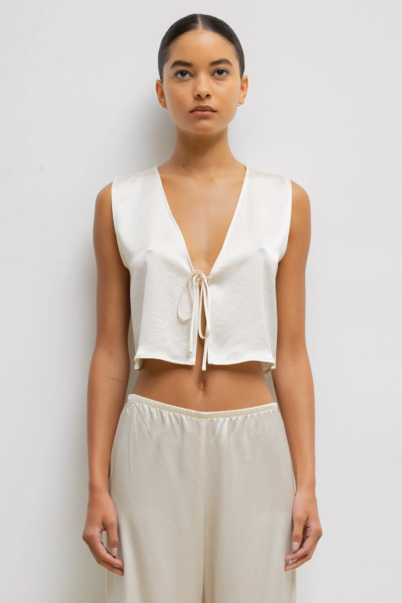 Barb Tie Top sold by Leset