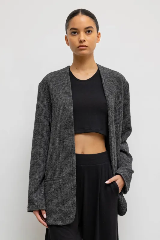 Austyn Collarless Blazer made by Leset