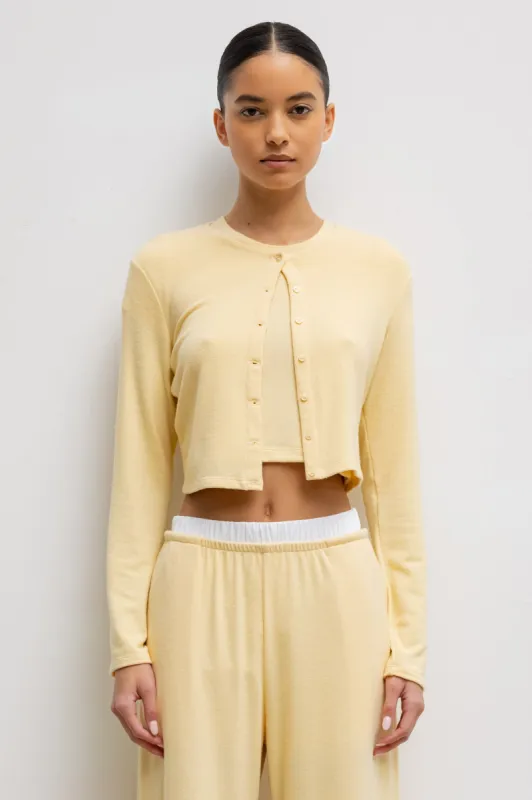 Lauren Crop Cardigan II sold by Leset