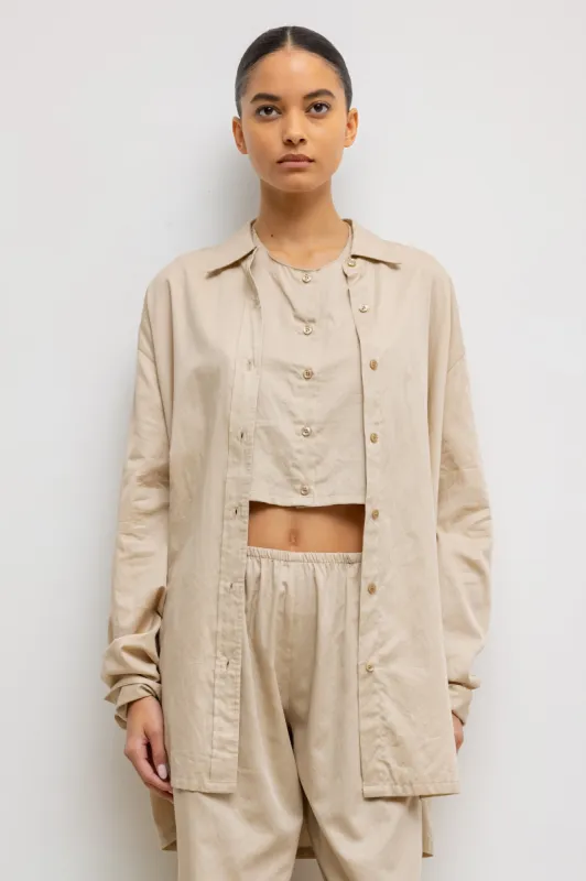 Yoko Oversized Button Down sold by Leset