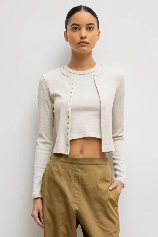 Kelly Long Sleeve Snap Down sold by Leset