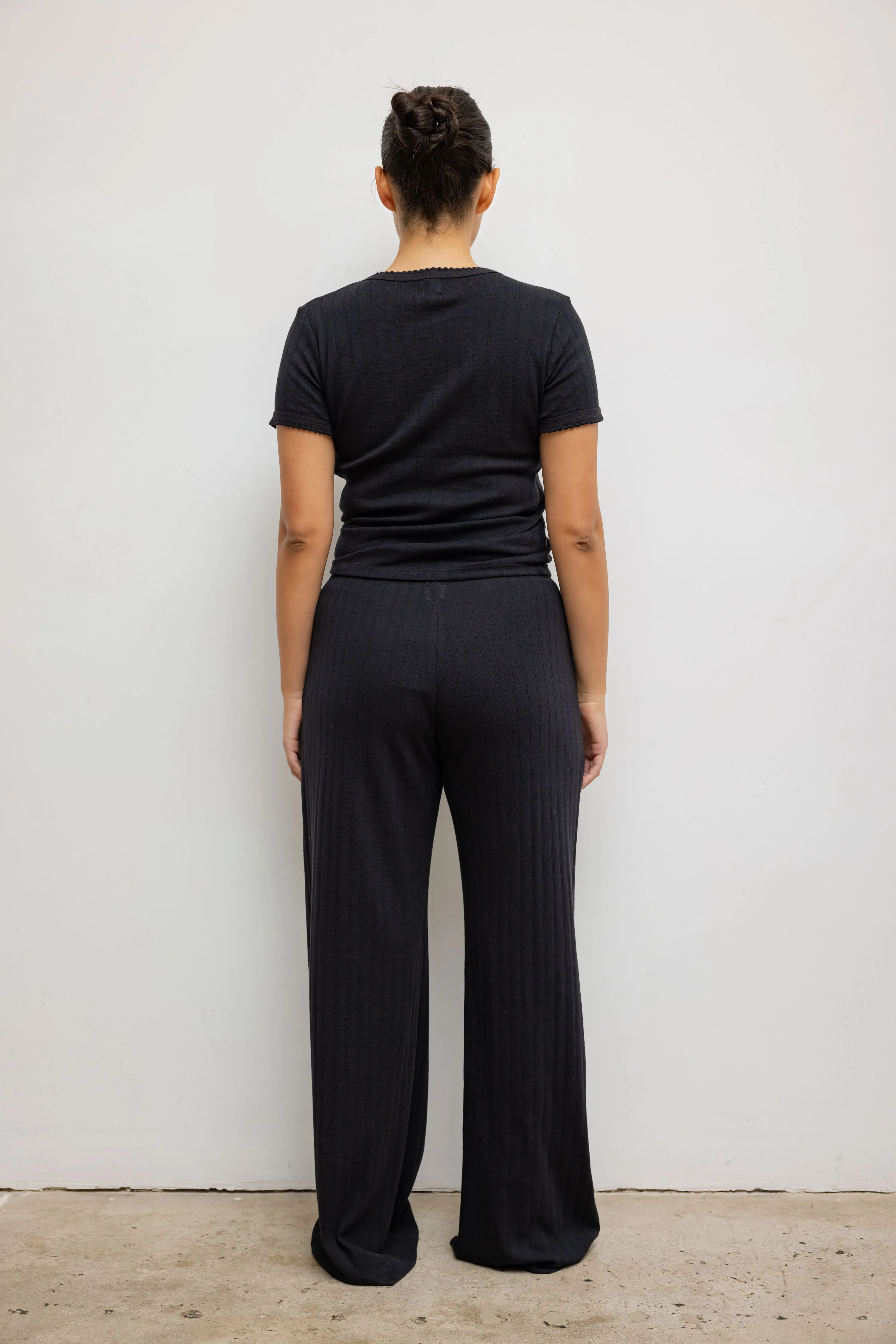 Pointelle Slim Fit Tee sold by Leset product image thumbnail 5