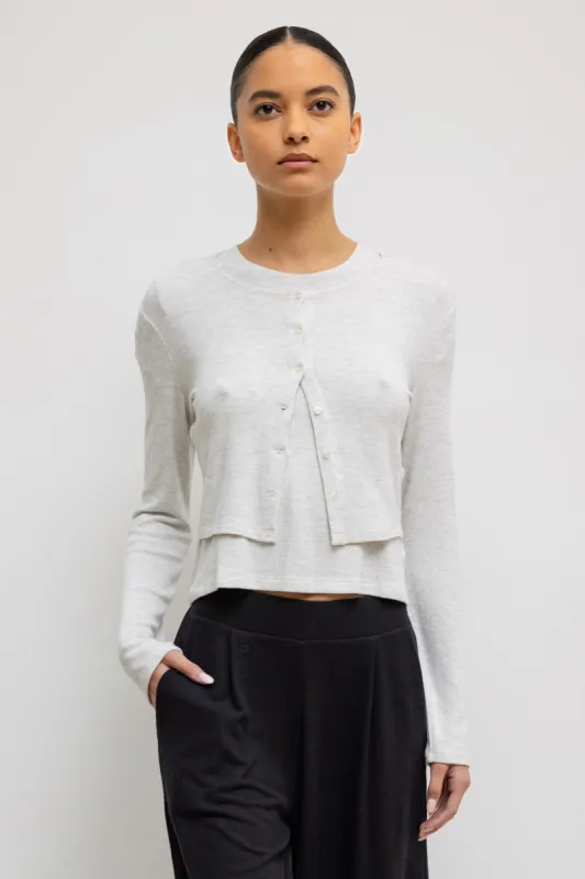 Lauren Crop Cardigan II sold by Leset