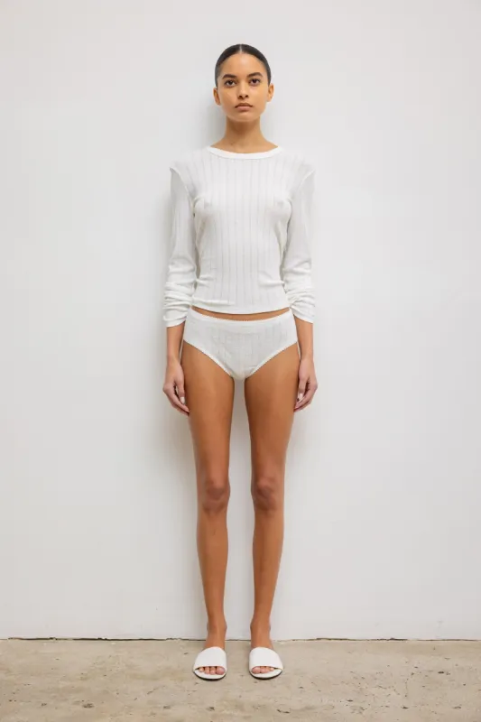 Pointelle Classic Panty sold by Leset