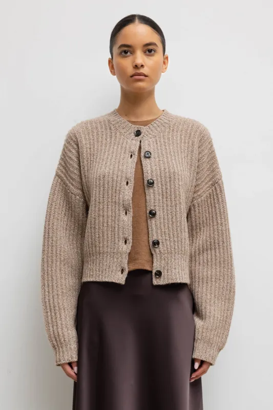Emma Rib Cardigan sold by Leset