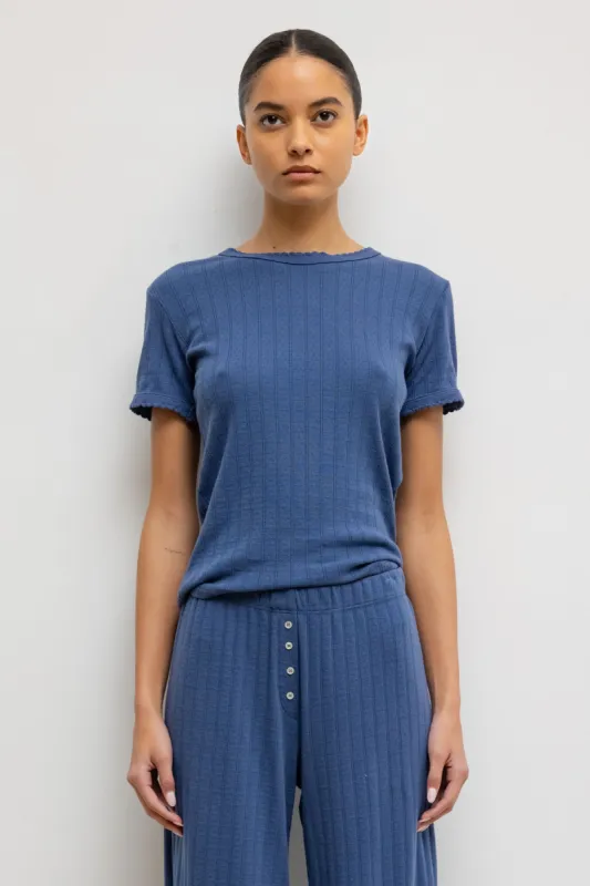 Pointelle Slim Fit Tee sold by Leset