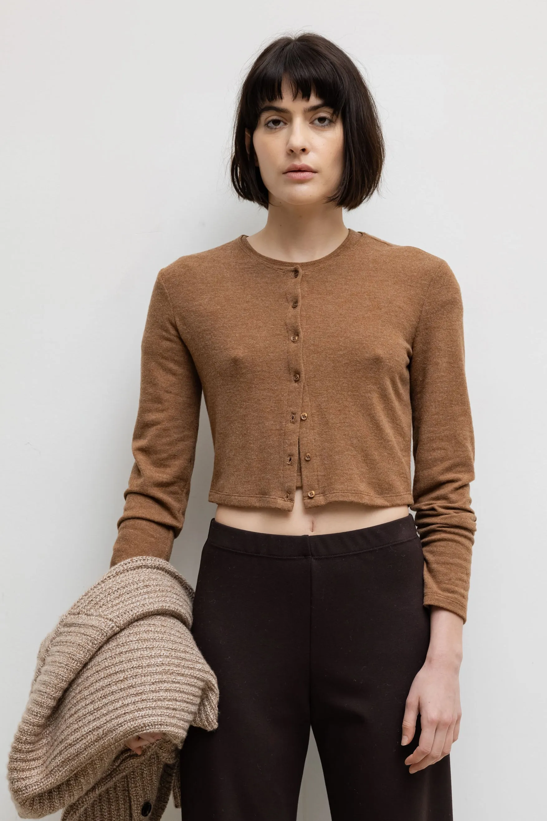 Lauren Crop Cardigan II sold by Leset