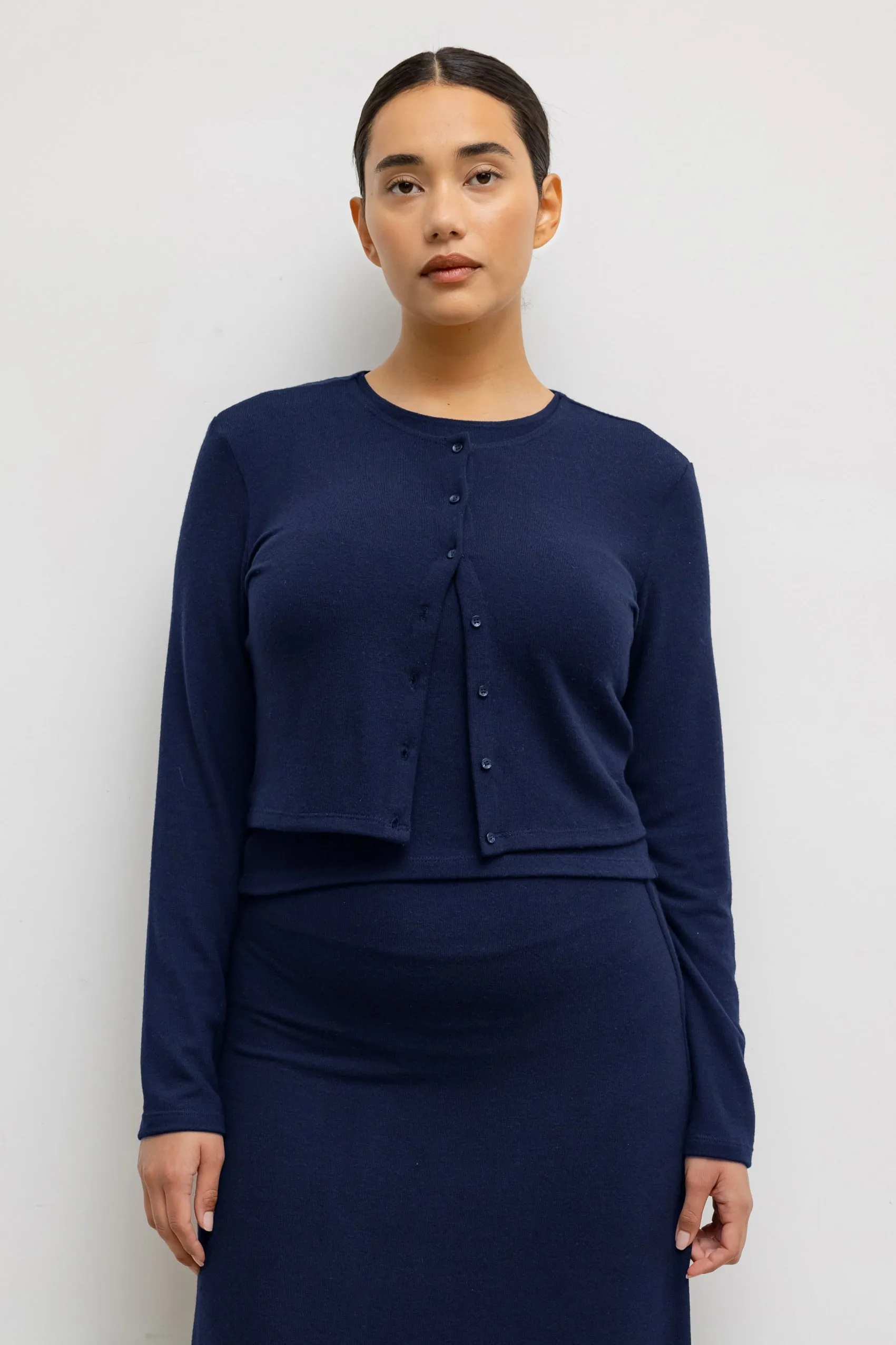 Lauren Crop Cardigan II sold by Leset