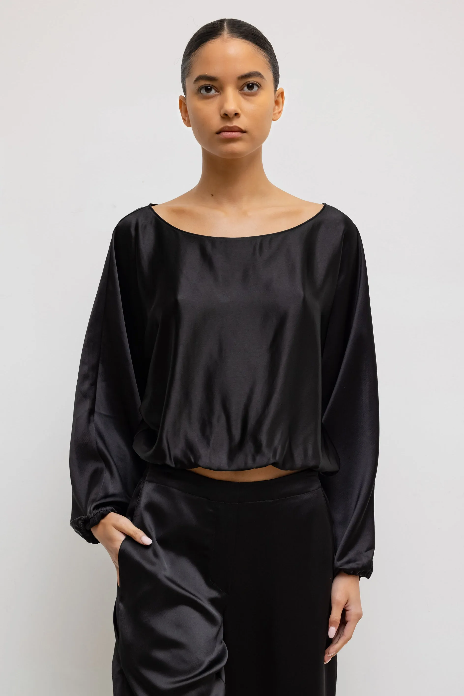 Barb Long Sleeve Blouson sold by Leset