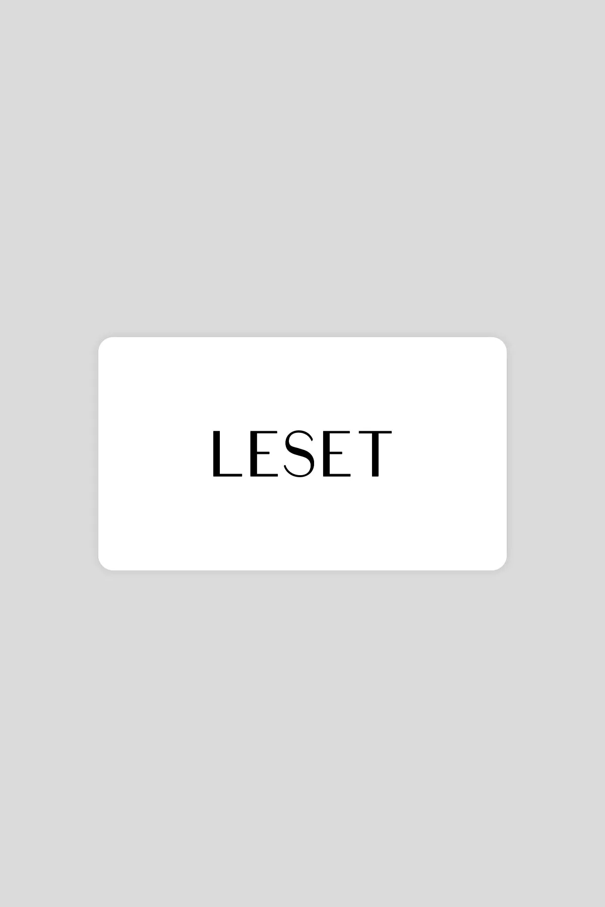 LESET Digital Gift Card sold by Leset