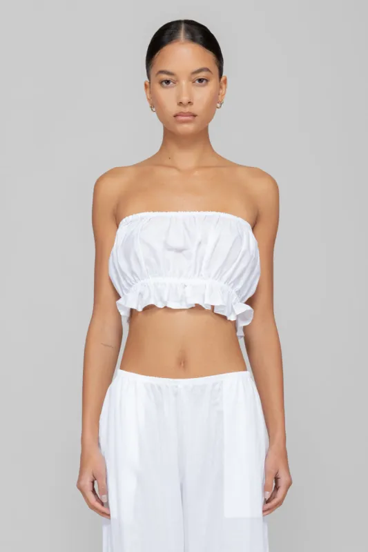 Yoko Ruffle Tube Top sold by Leset
