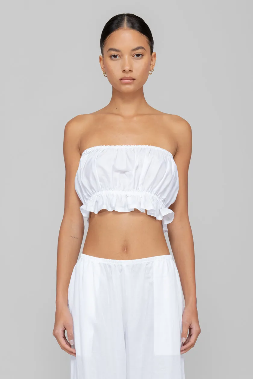 Yoko Ruffle Tube Top sold by Leset