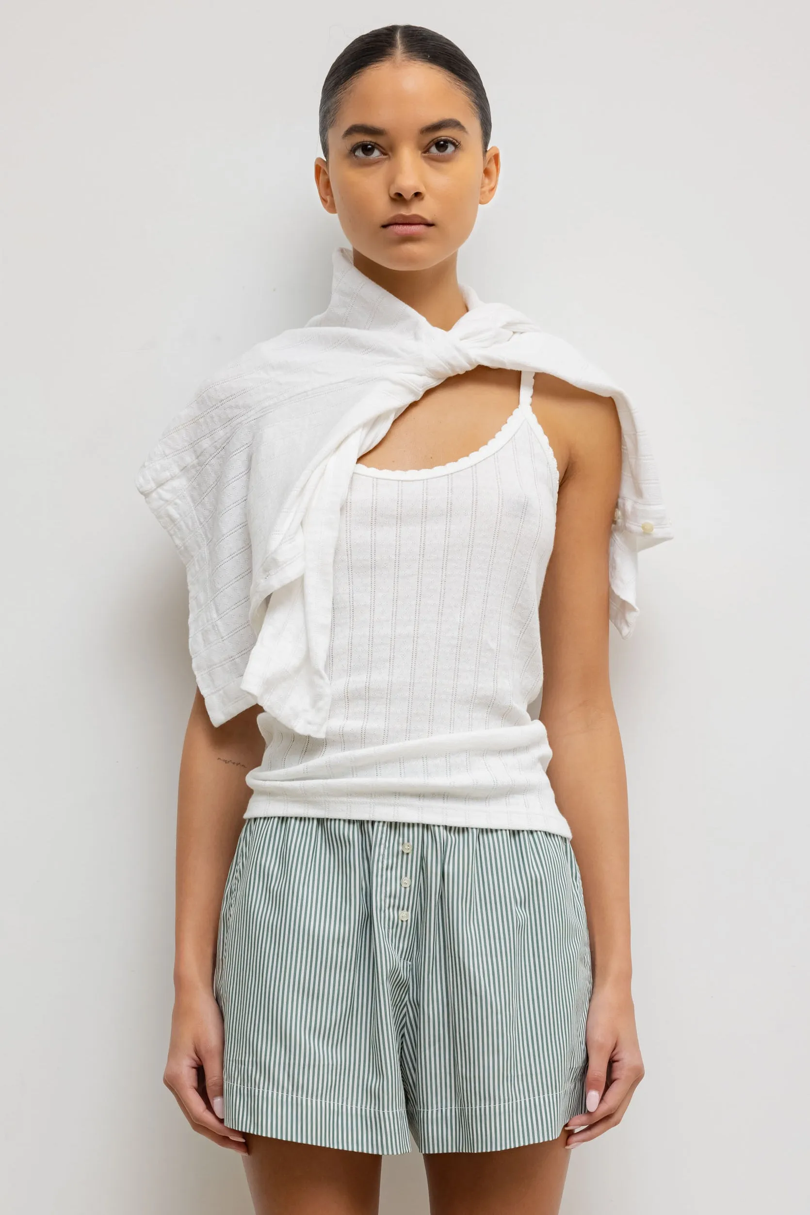 Pointelle Tank sold by Leset