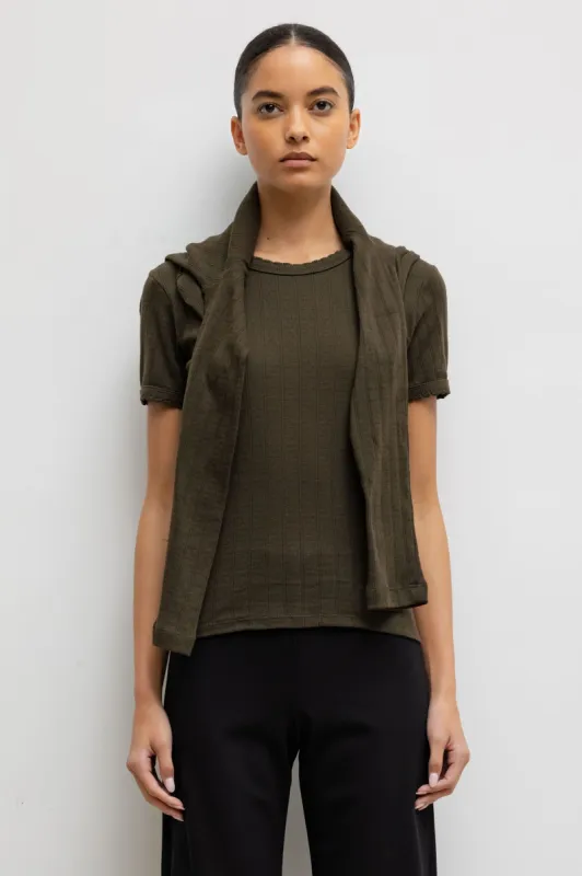 Pointelle Slim Fit Tee sold by Leset