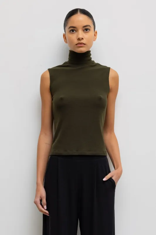 Lauren Sleeveless Turtleneck sold by Leset